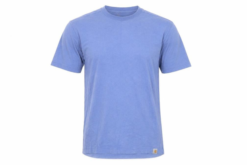 Carhartt Men's Blue Relaxed Fit Cotton Blend Crew Neck T-Shirt Size S
