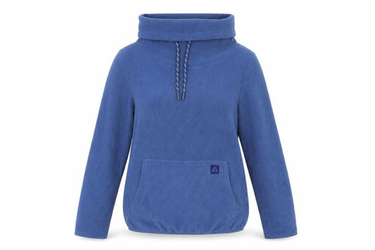 Ayacucho Womens Blue Cayley Pullover Fleece Hoodie XS