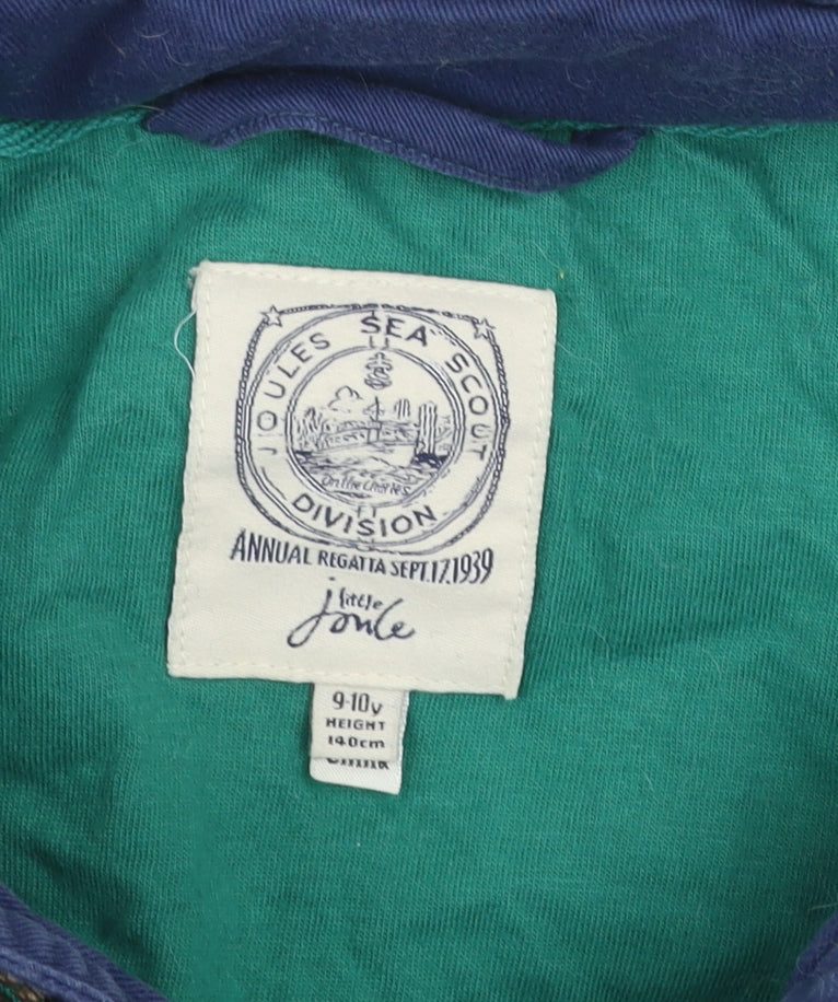 Joules Boys Blue Padded Cotton Bodywarmer Waistcoat 9-10 Years