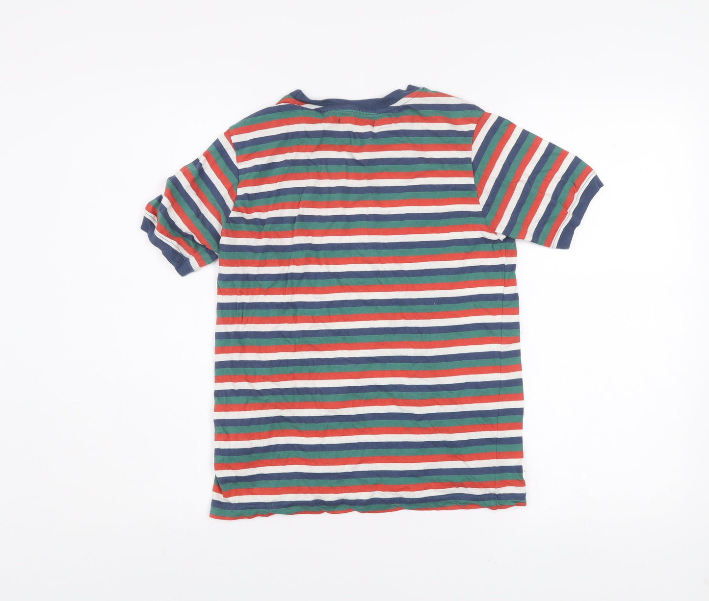 BDG Women's Multicoloured Striped Ringer T-Shirt Size S