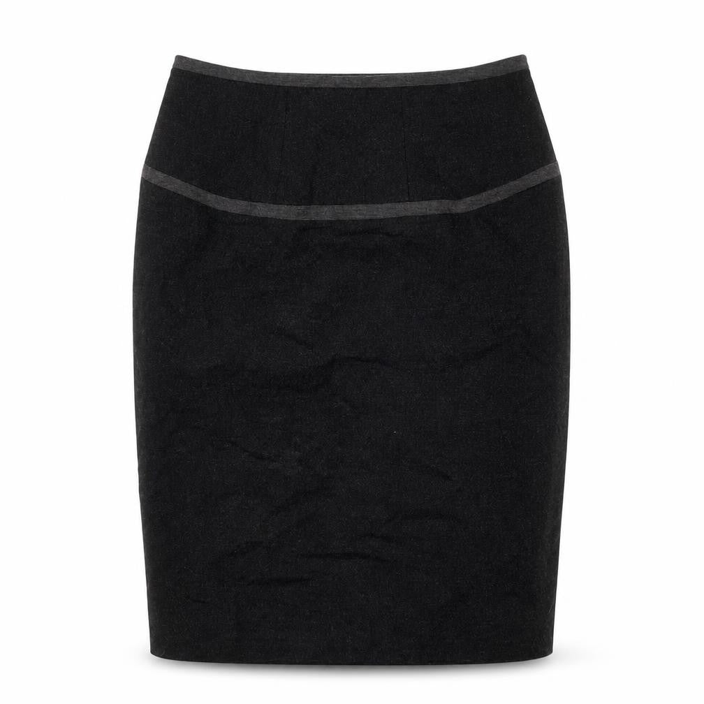 Pepperberry Womens Black Pencil Skirt Size 12 Workwear Cotton Blend