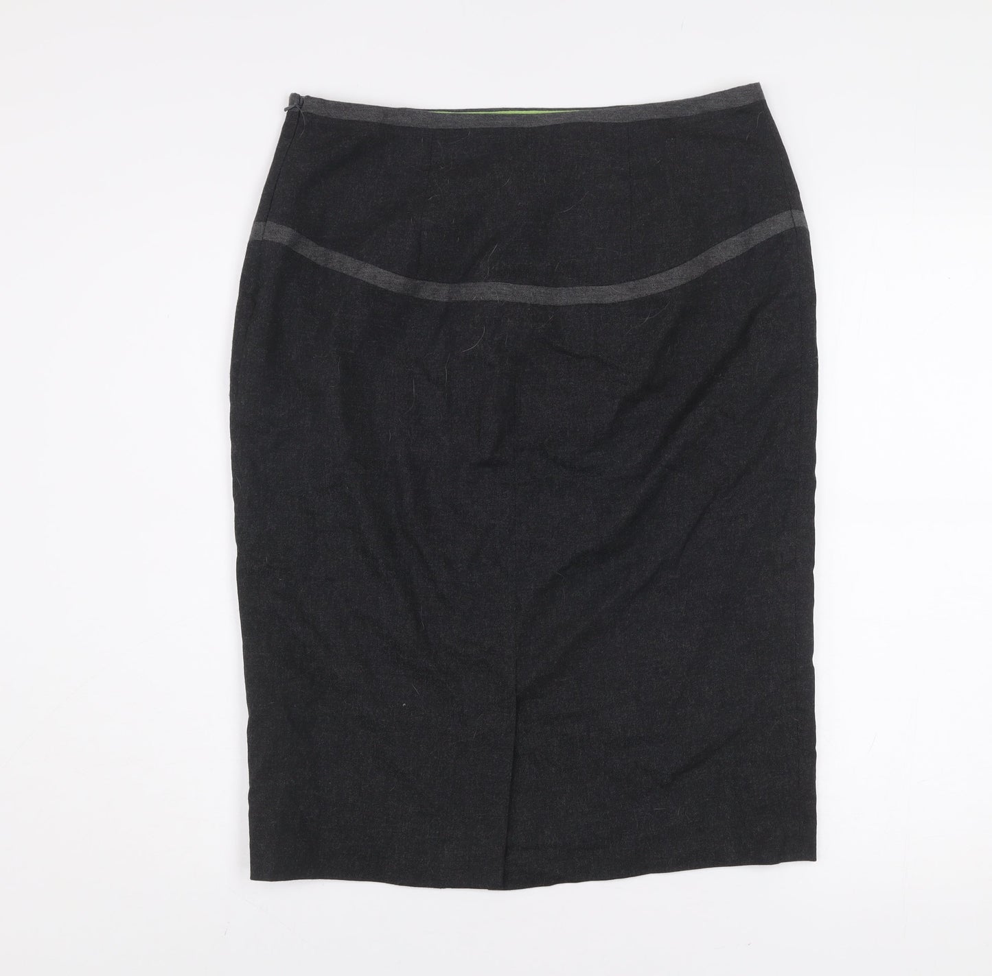 Pepperberry Womens Black Pencil Skirt Size 12 Workwear Cotton Blend