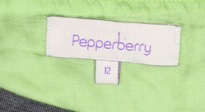 Pepperberry Womens Black Pencil Skirt Size 12 Workwear Cotton Blend