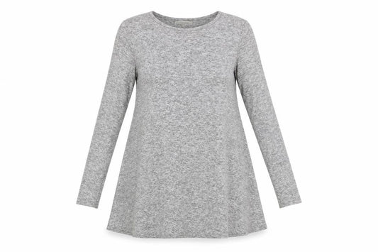 Glamorous Women's Grey A-Line Long Sleeve Jersey Dress Size 10