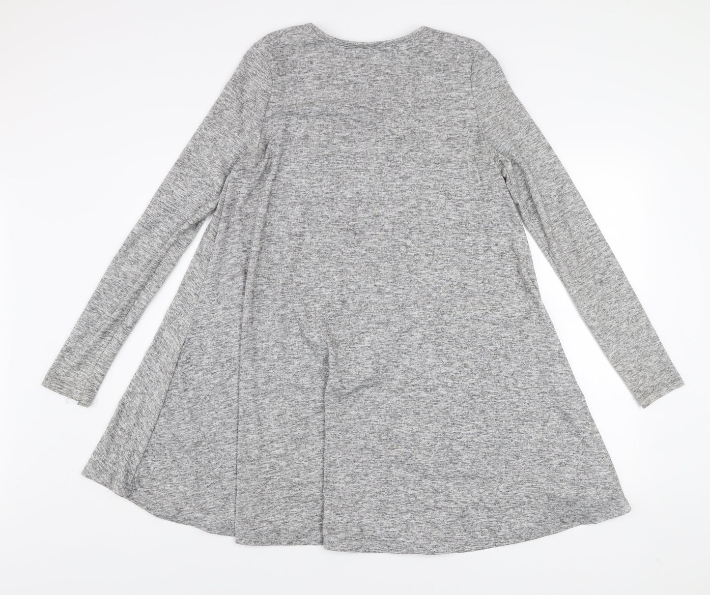 Glamorous Women's Grey A-Line Long Sleeve Jersey Dress Size 10