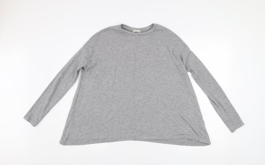 River Island Women’s Grey Crew Neck Long Sleeve Pullover Jumper Size 8