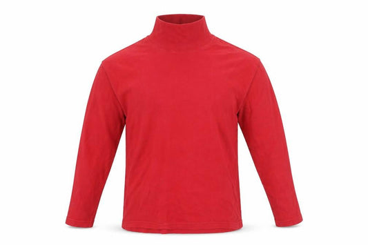 Richards Mens Red Cotton Long Sleeve Roll Neck Top Size S
