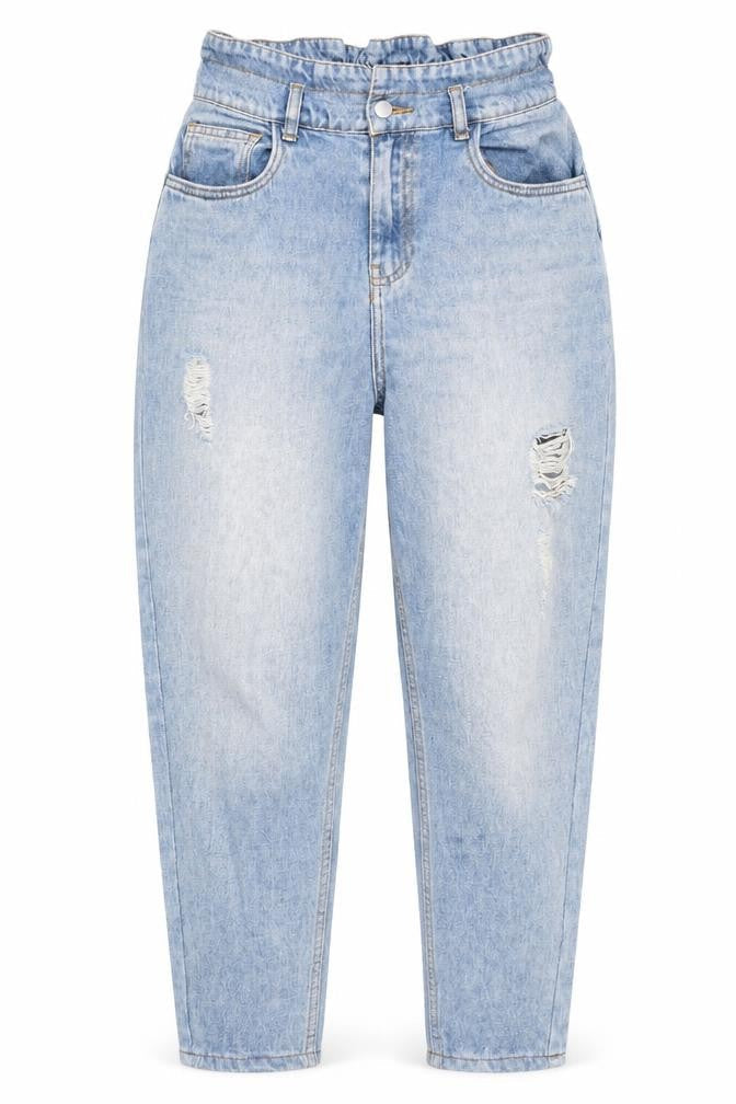 Zudio Women’s Blue High Rise Mom Jeans Size 28 Cotton Denim