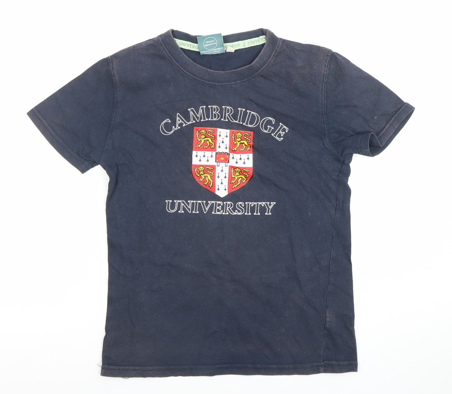 Cambridge University Boys Blue Cotton Logo T-Shirt 11-12 Years
