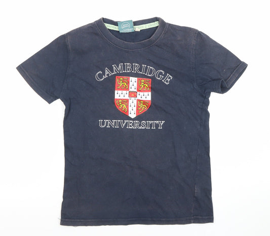 Cambridge University Boys Blue Cotton Logo T-Shirt 11-12 Years