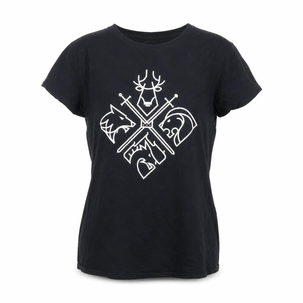 Gildan Womens Black XL Cotton Crew Neck Short Sleeve Graphic T-Shirt
