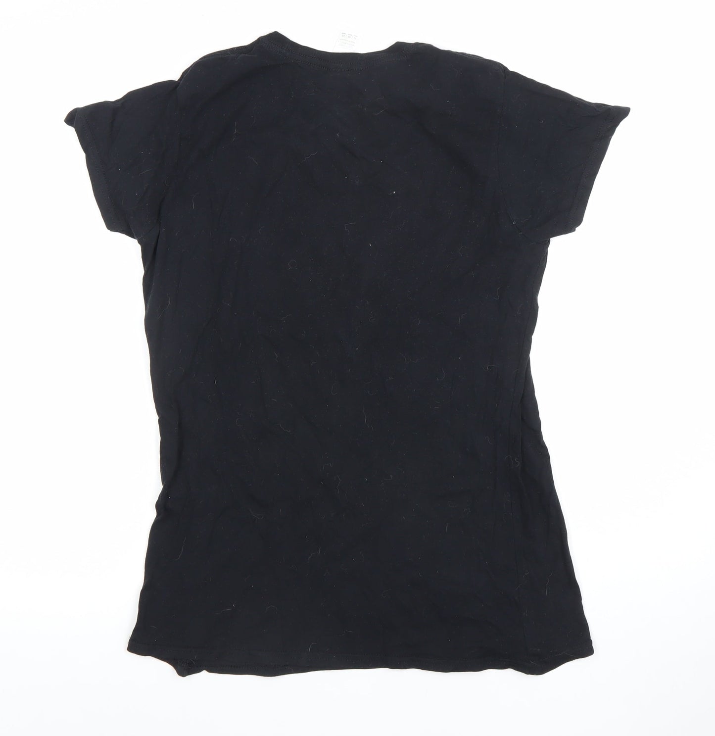 Gildan Womens Black XL Cotton Crew Neck Short Sleeve Graphic T-Shirt