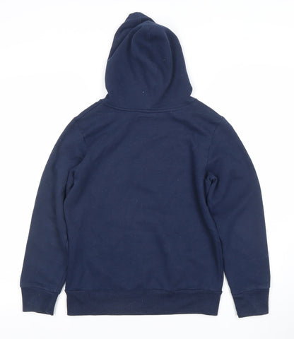 Levi's Boys Navy Blue Pullover Hoodie 12 Years Cotton Blend Logo Sweatshirt