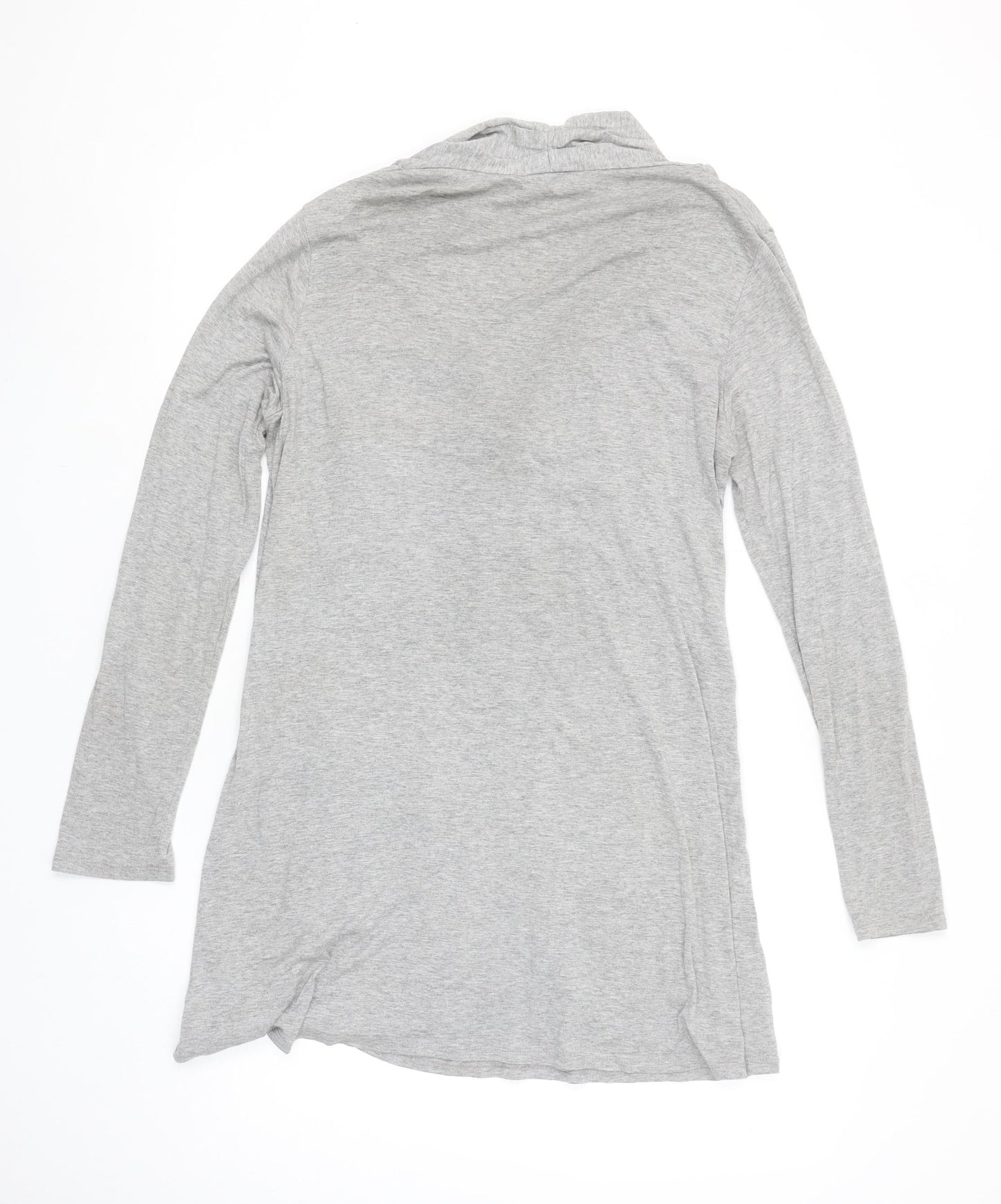 Wallis Women's Grey Long Sleeve Jersey Tunic Top M