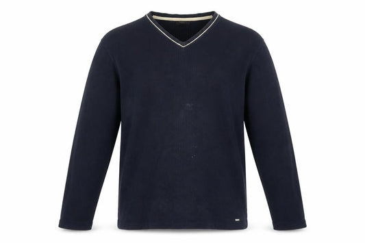 Next Men’s Blue V-Neck Knit Jumper Size L Classic Pullover