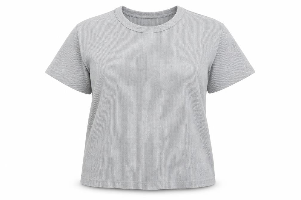 Gap Womens Grey Cotton Short Sleeve Basic Crew Neck T-Shirt Size L