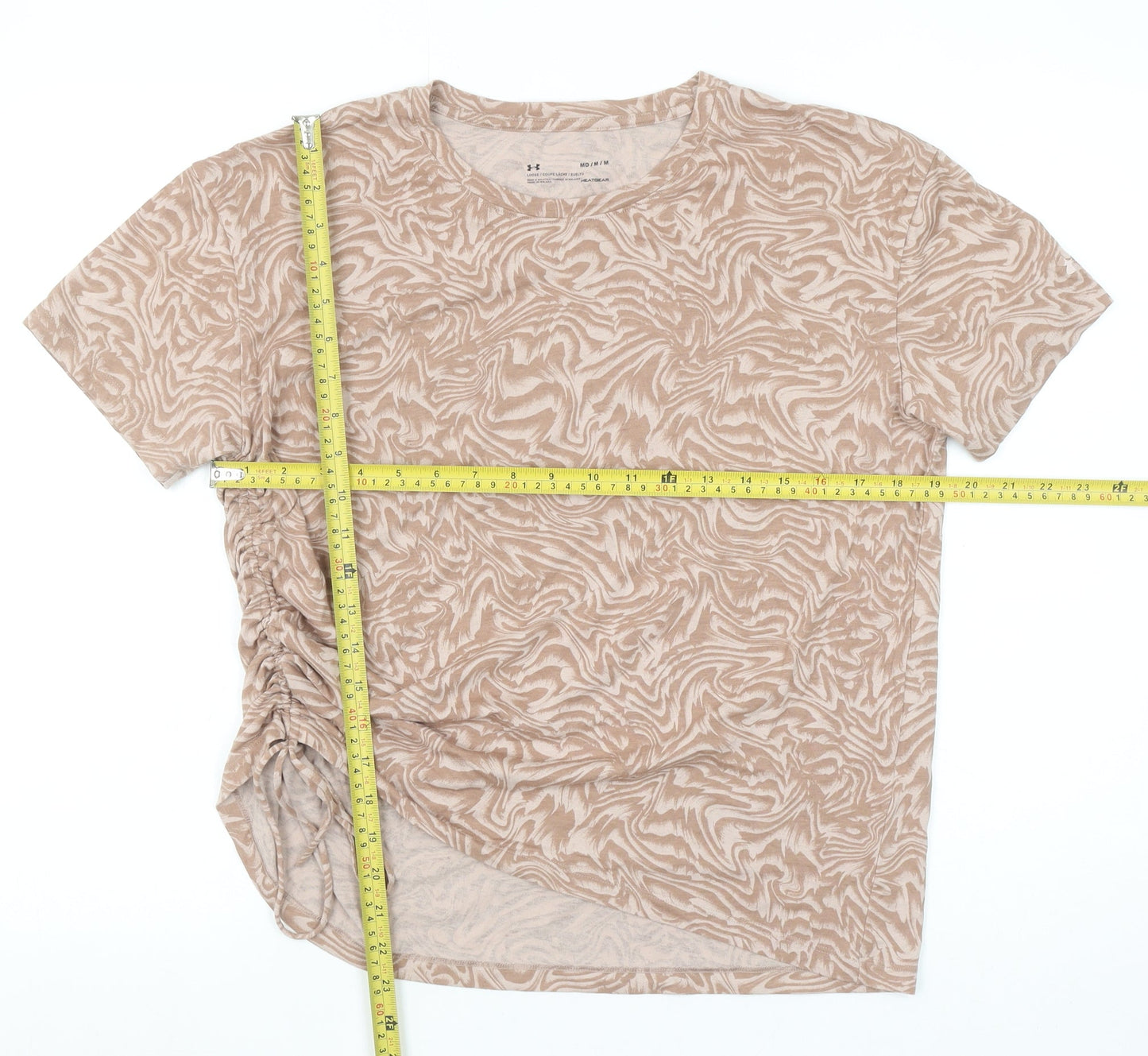 Under Armour Women's Beige HeatGear T-Shirt M Short Sleeve