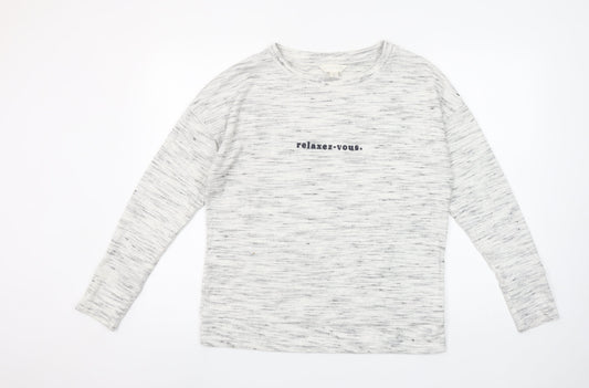 Marks and Spencer Women’s Grey Long Sleeve Relaxez-Vous T-Shirt Size 10