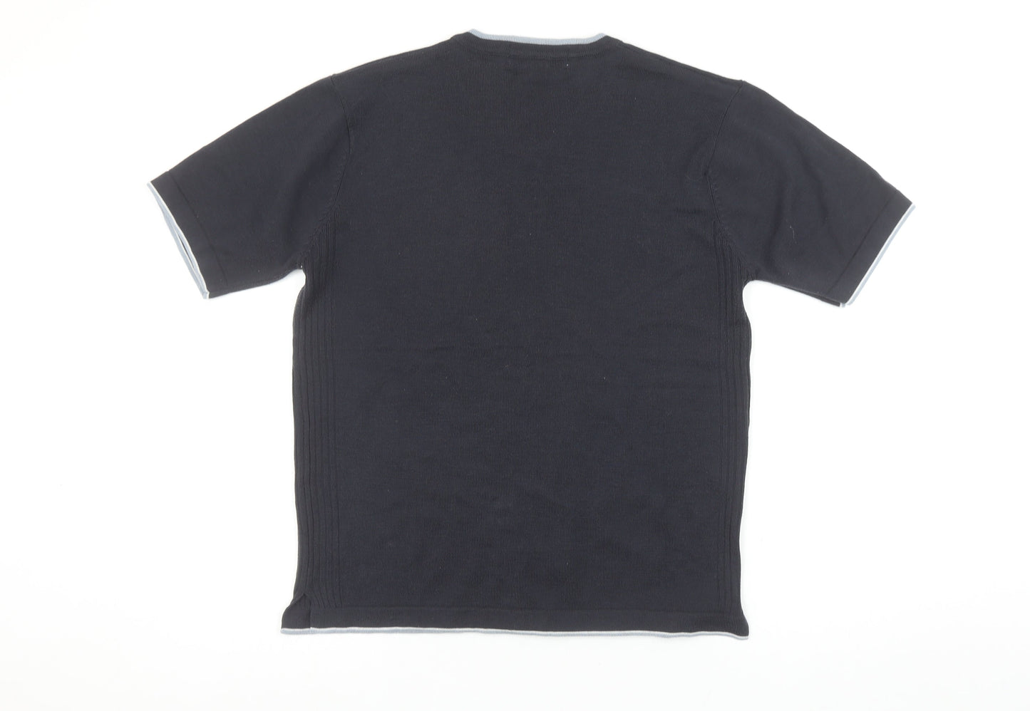Grand Slam Men's Black V-Neck Short Sleeve T-Shirt Medium