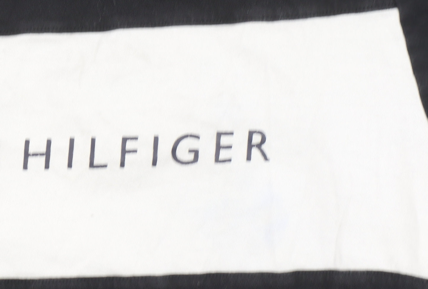 Tommy Hilfiger Men's Black Colourblock Logo Cotton T-Shirt M