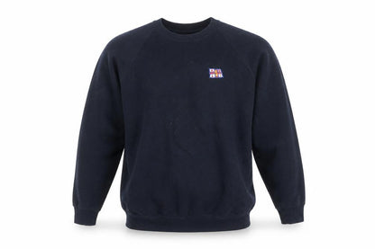 Russell Men's Black L Crew Neck Embroidered Sweatshirt