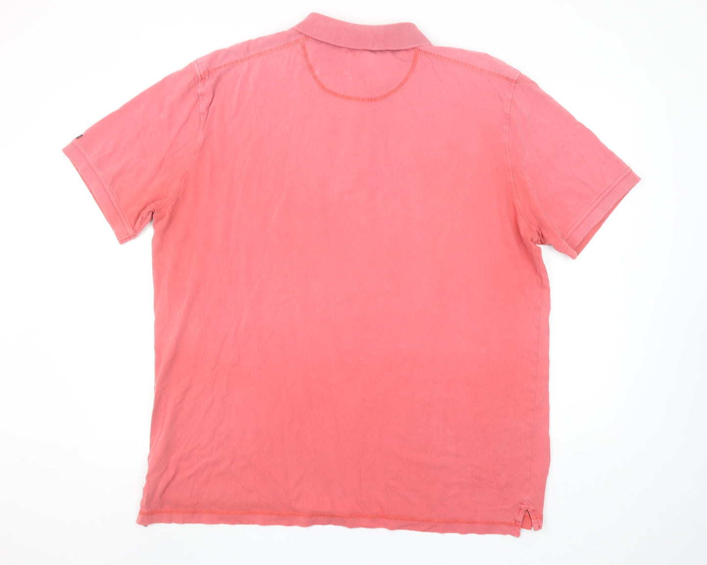 Gaz Man Men's Pink XL Short Sleeve Cotton Polo Shirt