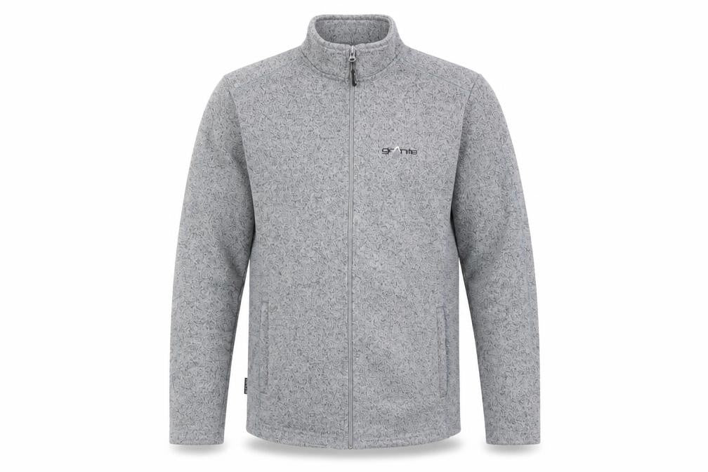 Granite Outdoors Men's Grey Fleece Full Zip Jacket Size S