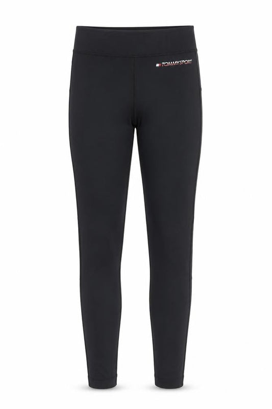 Tommy Sport Women's Black S Leggings Stretch Activewear Trousers