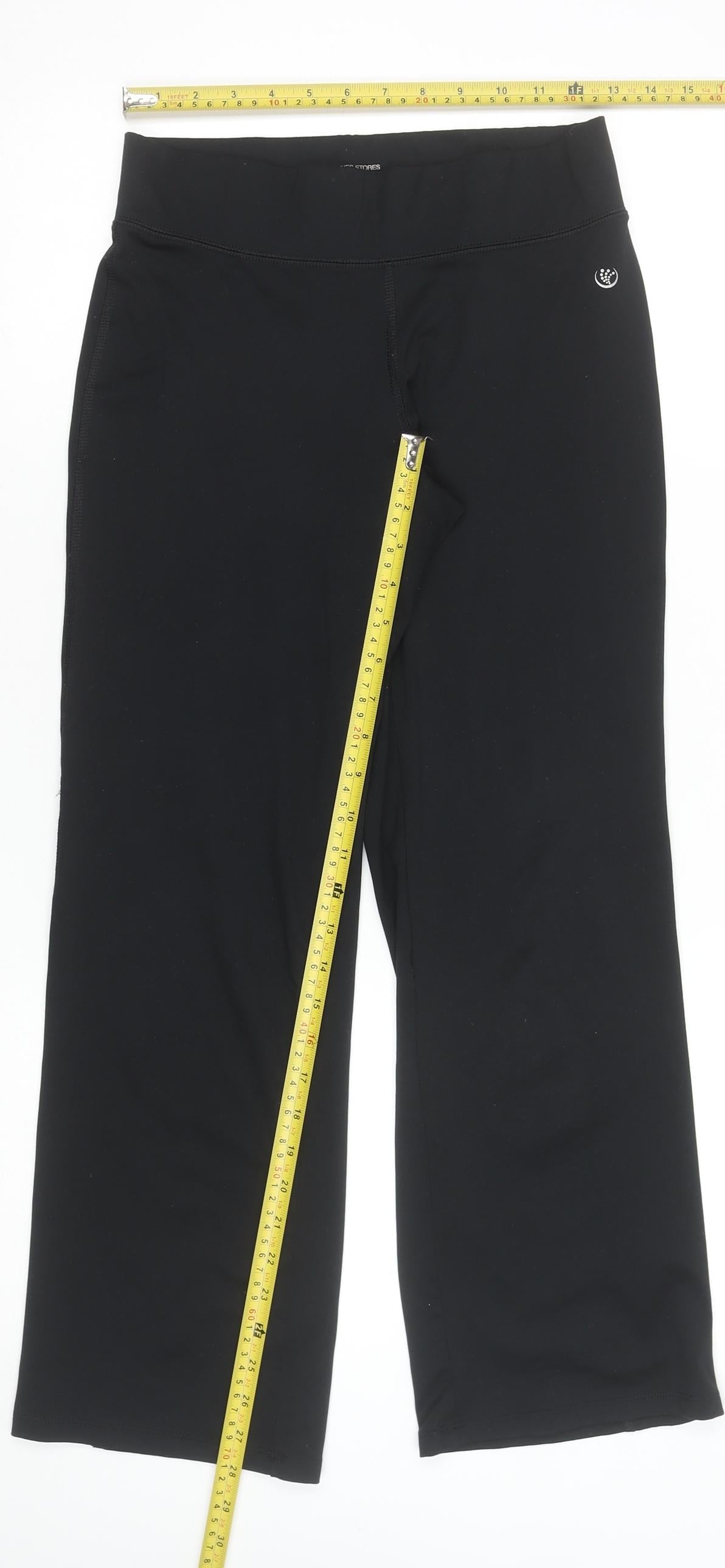 St. Bernard for Dunnes Stores Black Women's Straight Activewear Trousers Size S