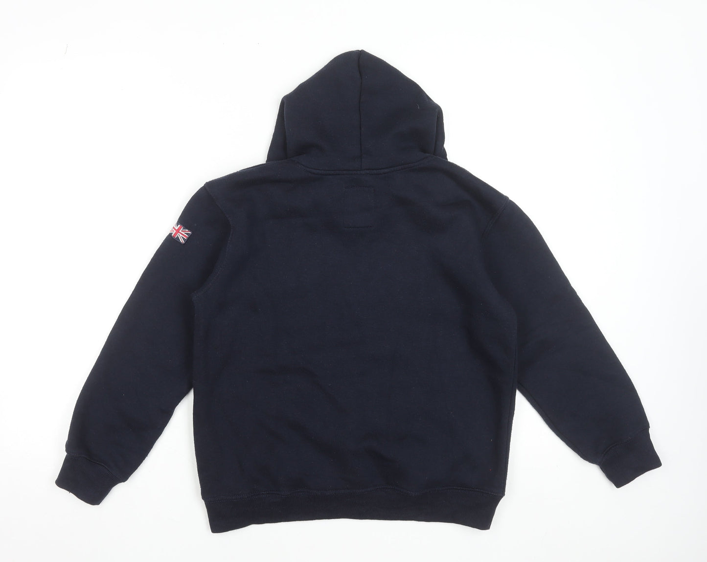 16Sixty Boys Navy London England Pullover Hoodie 11/12 Years Cotton Blend