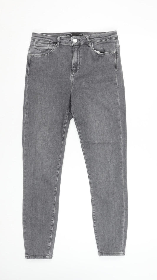 St. Bernard for Dunnes Stores Women's Light Grey Skinny Jeans Size 12 Regular