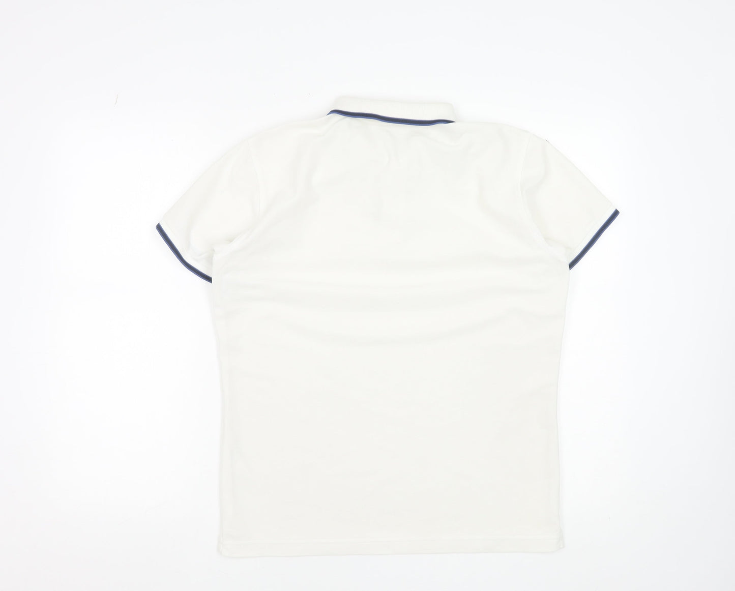 UNIQLO Men's White Polo Shirt L Short Sleeve Polyester Casual