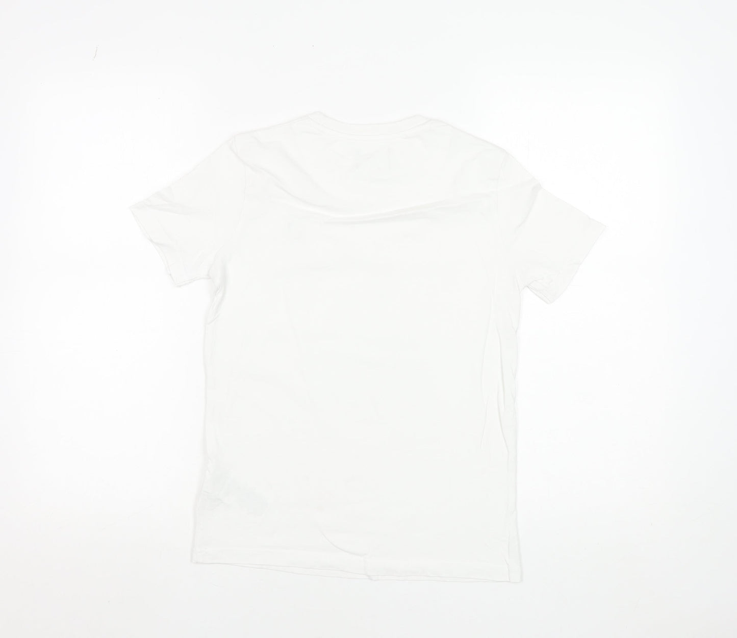 Lyle & Scott Boys White 10-11 Years Cotton Crew Neck Logo T-Shirt