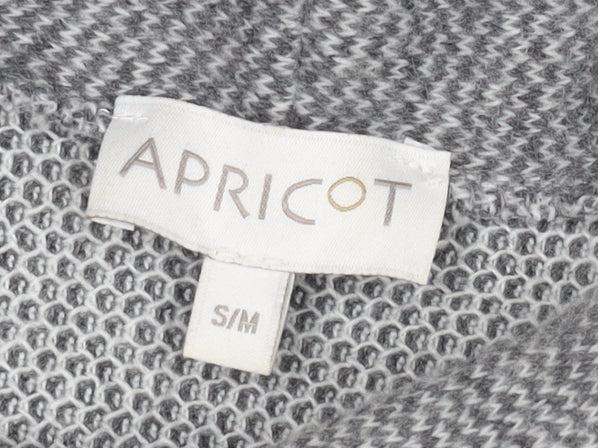 Apricot Women Grey Roll Neck Knit Tunic Top Size S Relaxed Fit