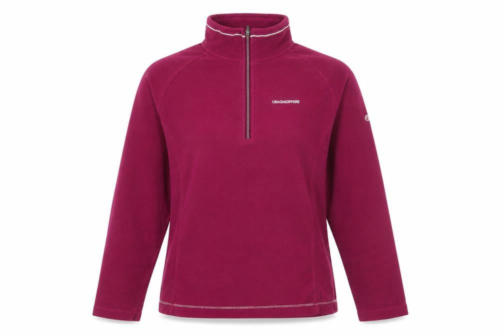 Craghoppers Womens Pink Fleece Pullover 1/2 Zip Sweatshirt Size M