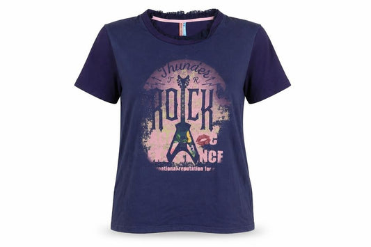 Culito from Spain Women's Blue Rock Graphic T-Shirt Size M