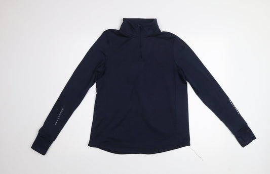 Mountain Warehouse Women Navy 1/2 Zip Pullover Sweatshirt Size M