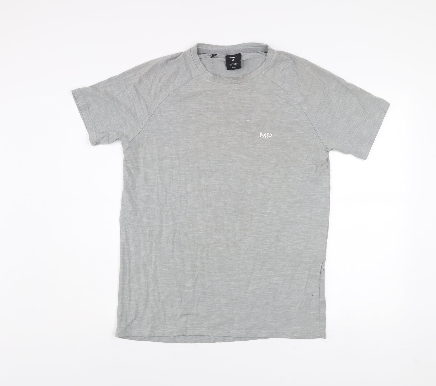 MP Men's Grey Athletic Fit Short Sleeve T-Shirt Size M