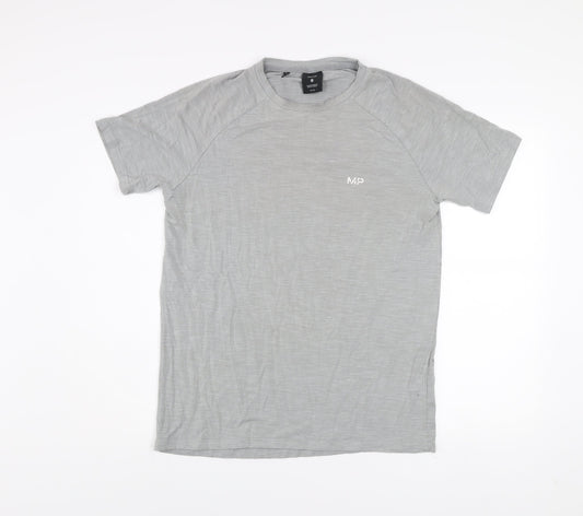 MP Men's Grey Athletic Fit Short Sleeve T-Shirt Size M