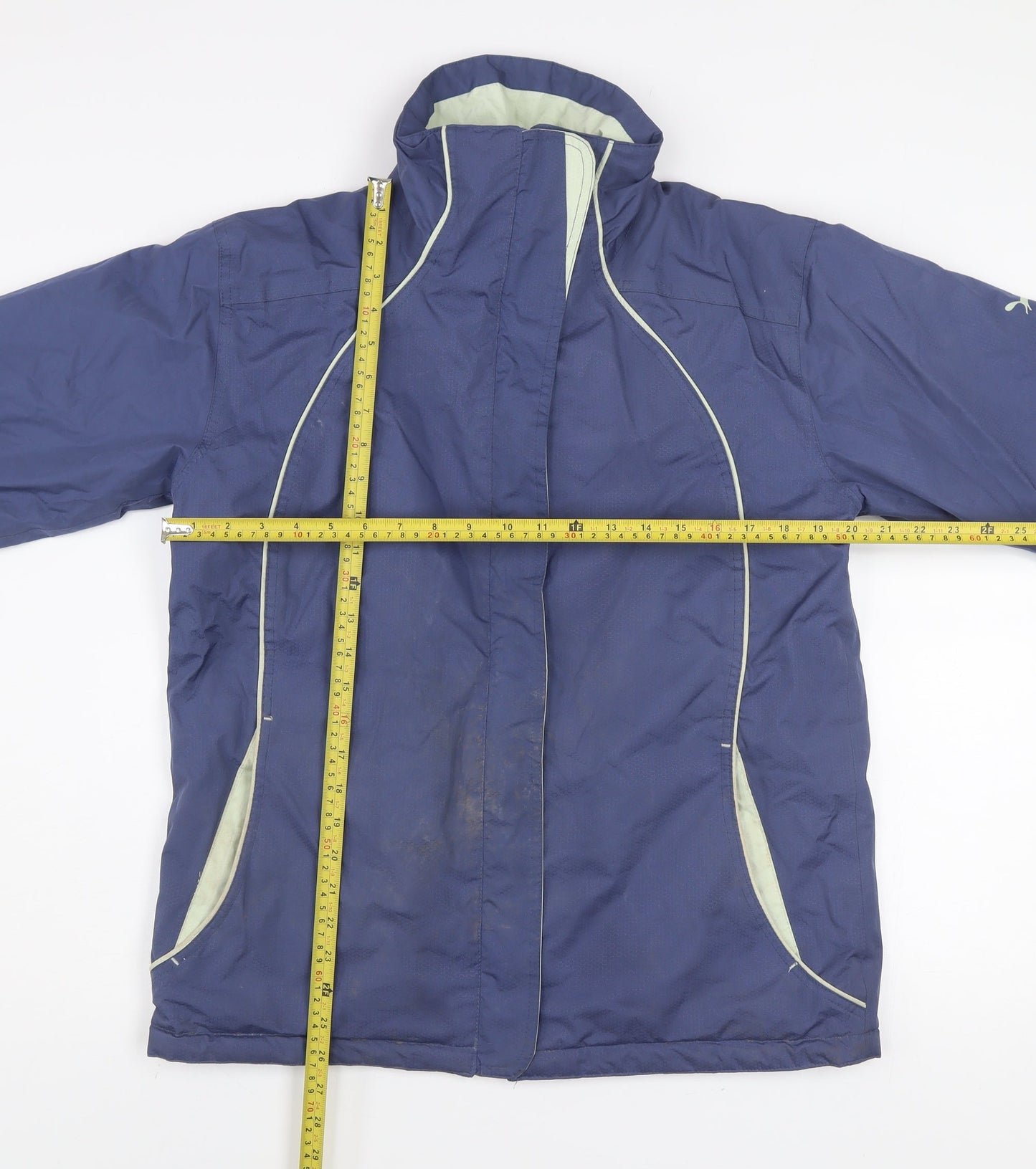 Outdoor Scene Womens Blue M 12-14 Water Resistant Puffer Jacket