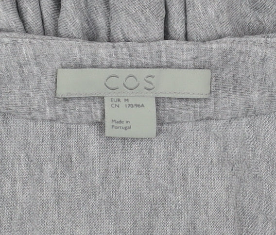 COS Women Grey Lyocell Midi Slip Dress Size 12