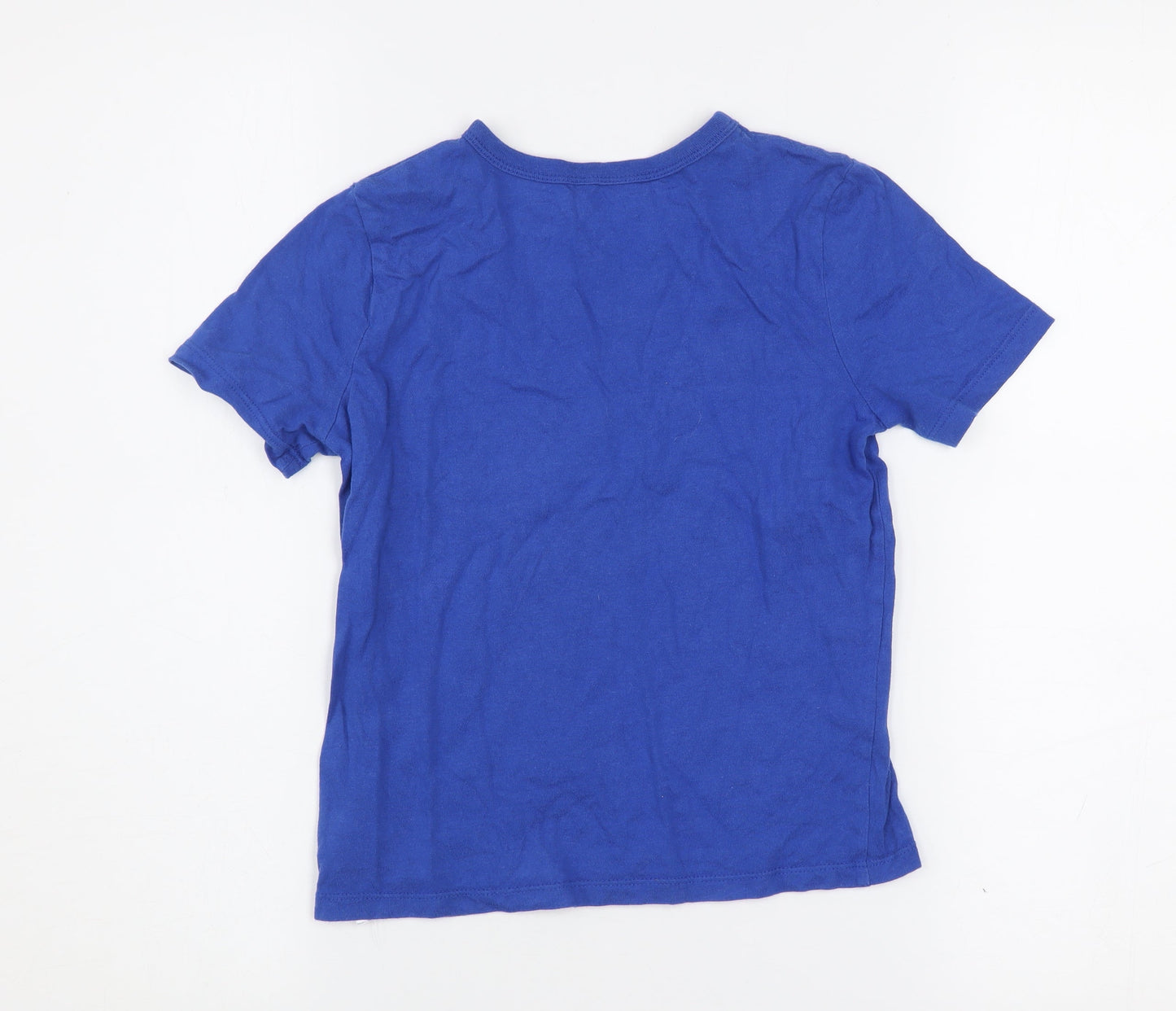 GAP Kids Boys Blue Explore Graphic Cotton T-Shirt Size 6-7 Years