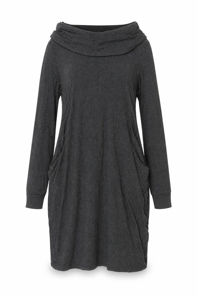 Marks & Spencer Women Charcoal Grey Size 12 Off Shoulder Shift Dress