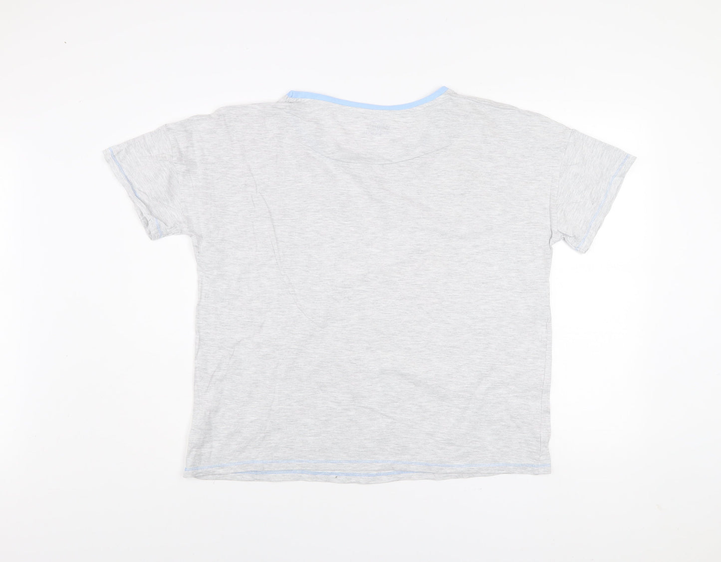 Disney Winnie the Pooh Grey Women's T-Shirt L Short Sleeve Cotton