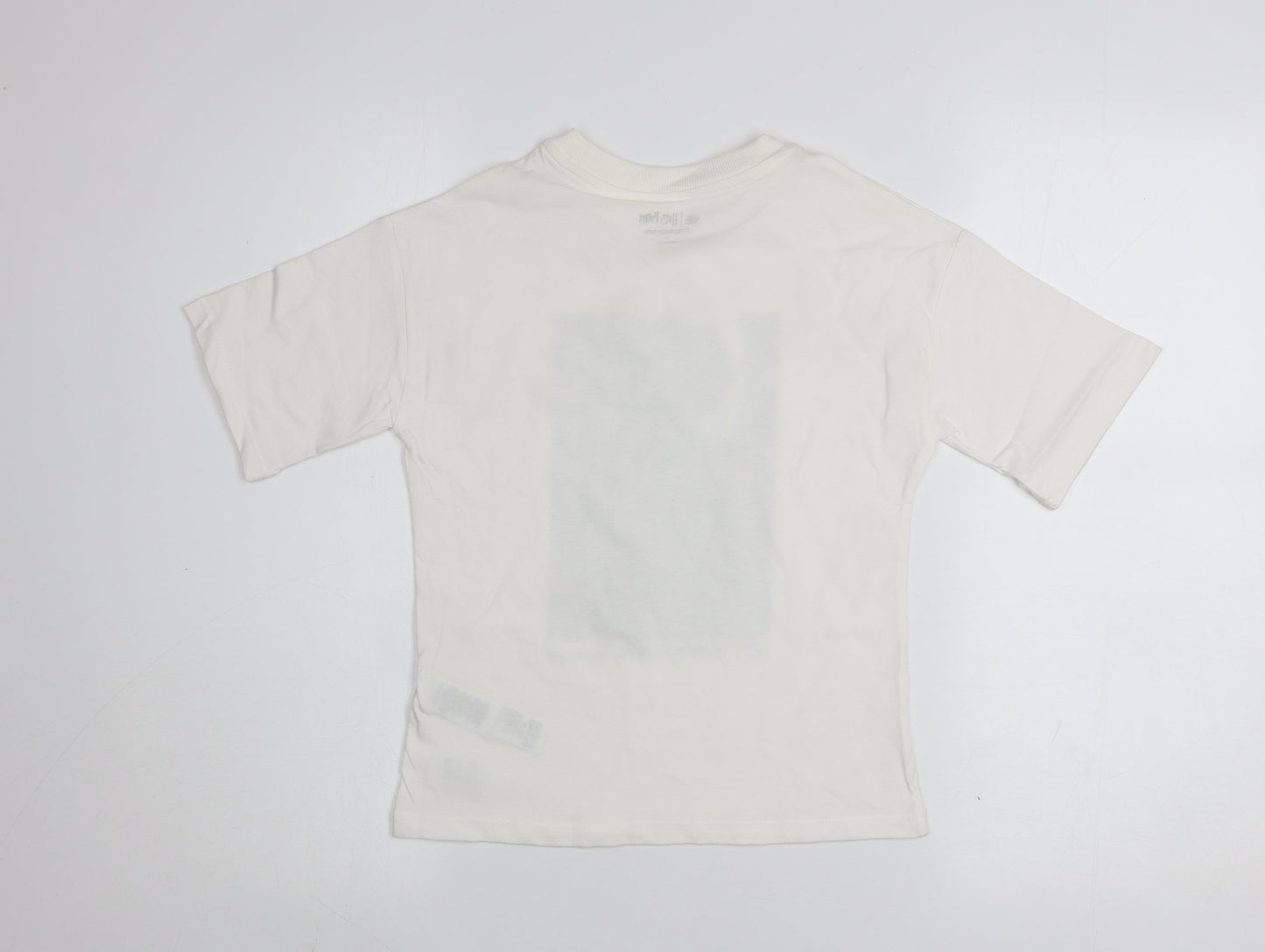 Marks and Spencer Harry Potter Girls Ivory Graphic T-Shirt 6-7 Years Cotton