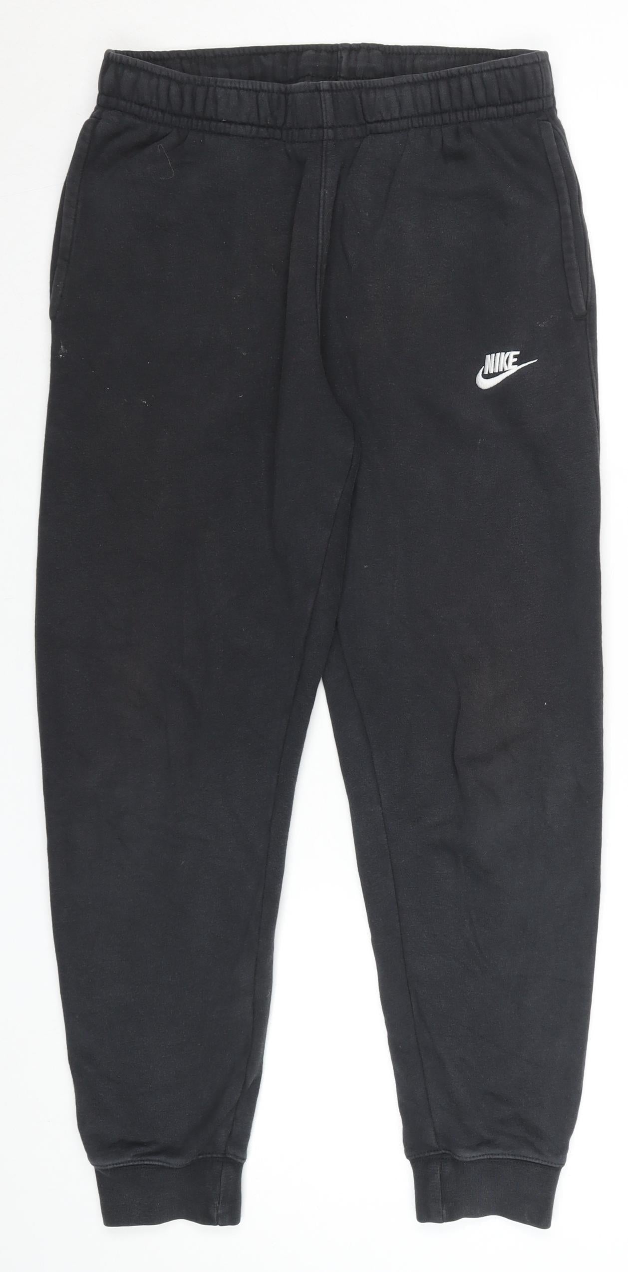 Nike Men's Black Fleece Jogger Sweatpants Size S Regular Fit