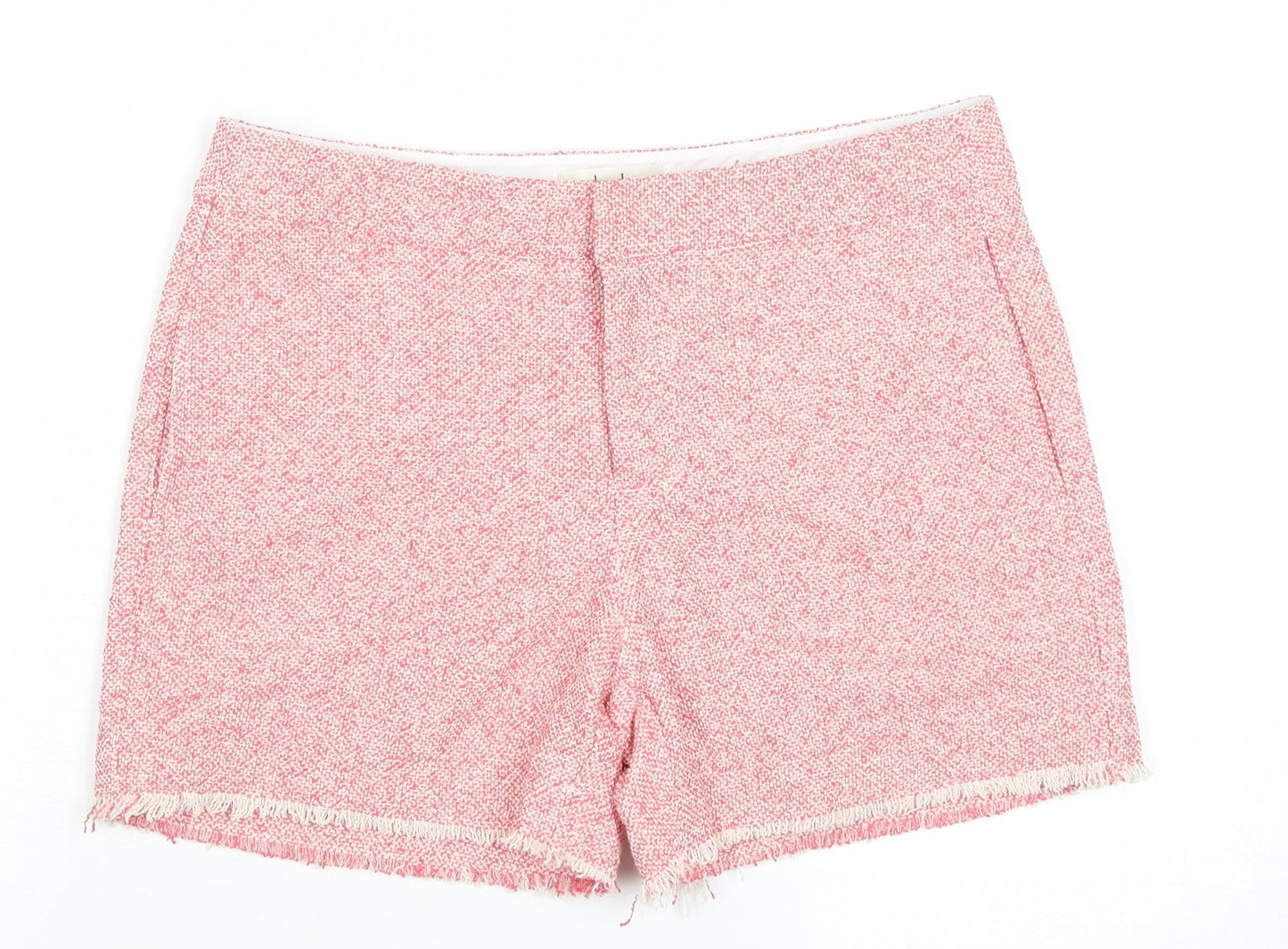 Hush Womens Pink Chino Shorts Size 8 Cotton Blend Summer Casual