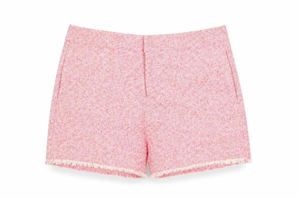 Hush Womens Pink Chino Shorts Size 8 Cotton Blend Summer Casual