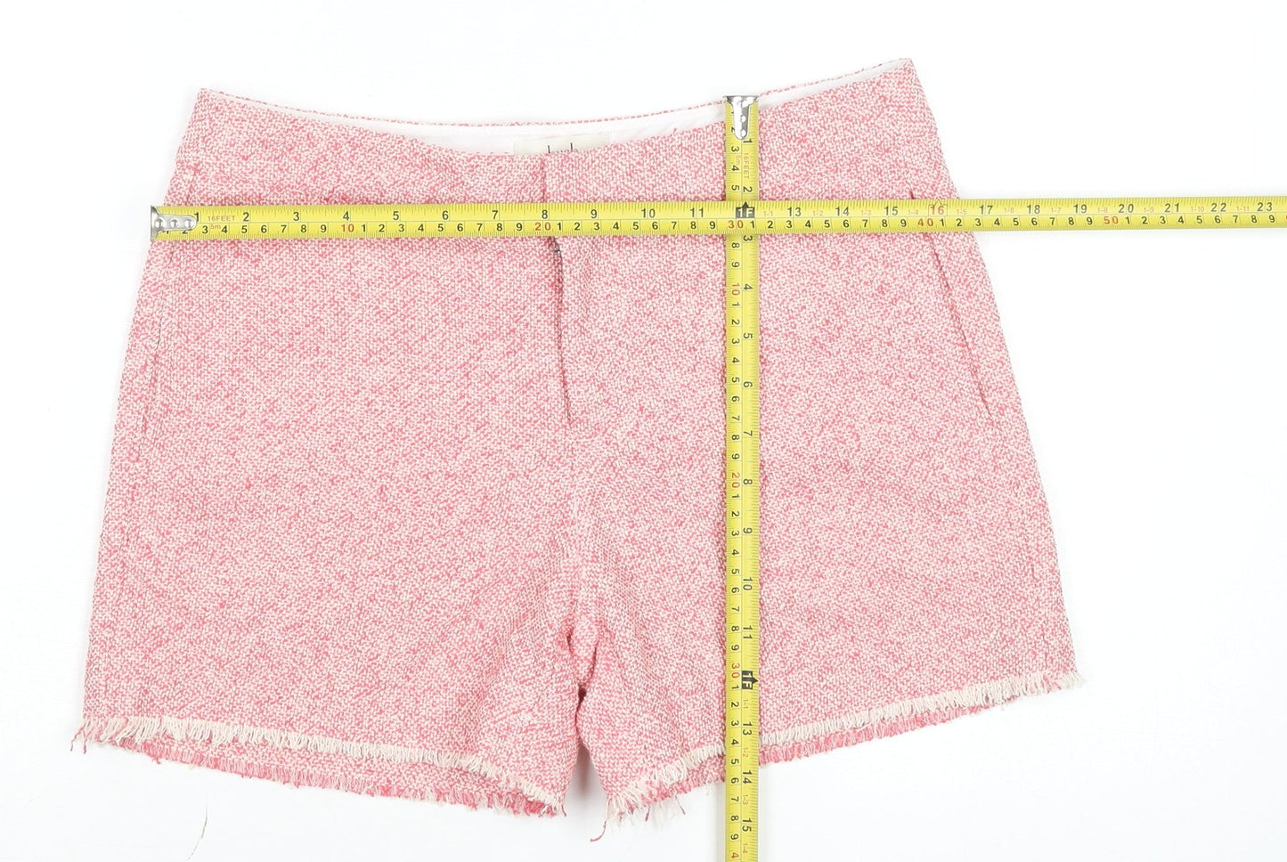 Hush Womens Pink Chino Shorts Size 8 Cotton Blend Summer Casual