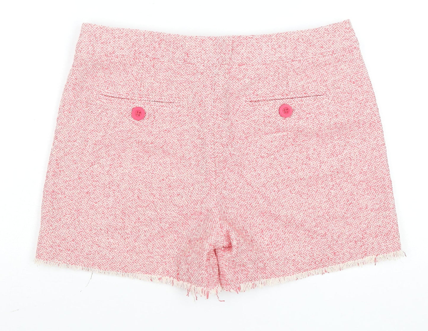 Hush Womens Pink Chino Shorts Size 8 Cotton Blend Summer Casual